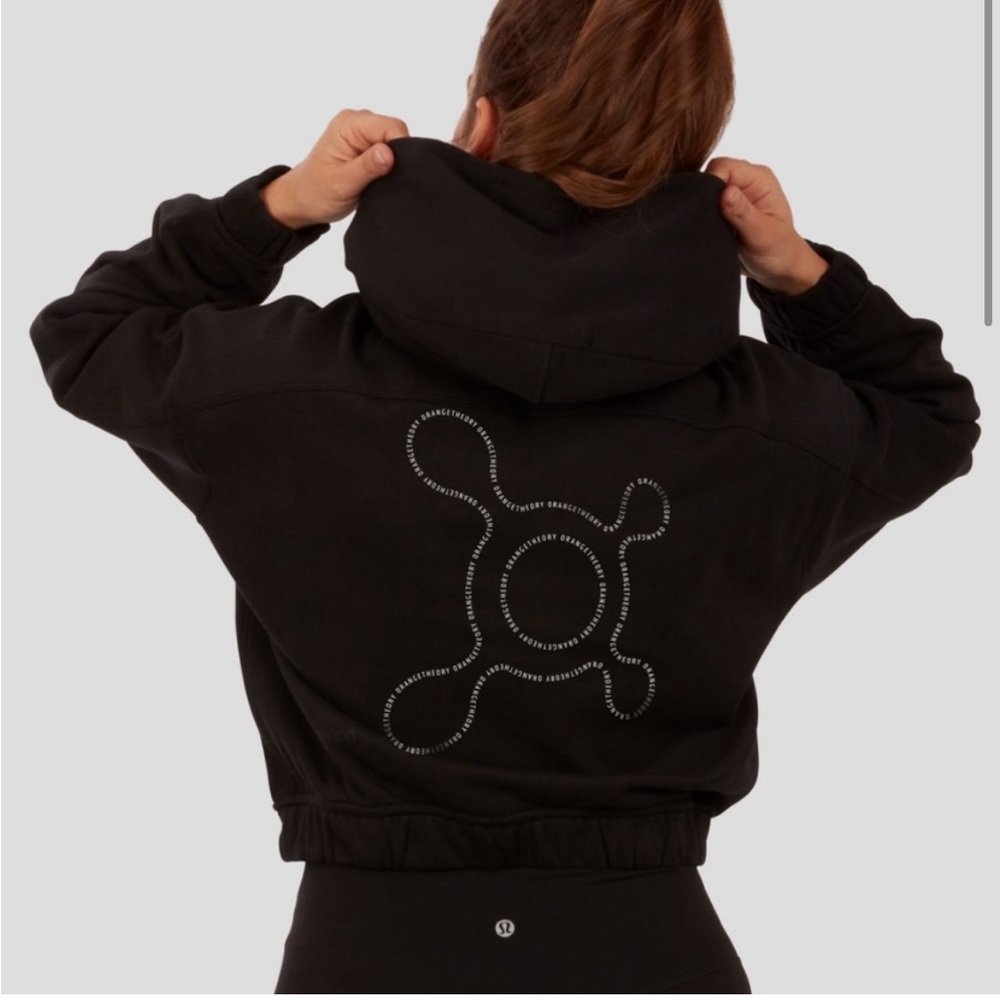 Lululemon x Orangetheory cropped hoodie